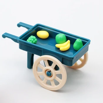 1:18 Mini Simulácia Mini Ovocie Shop Obchod Nastaviť Vozíka Dekorácie Domček Pre Bábiky Deti Hrať Dom Hračky
