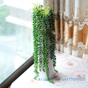 1 KS Umelých Plastických Zelená Rastlina Pearl Chlorophytum Domov Svadobné Dekorácie, Darčekové F109