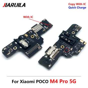 10 Ks Napájania, Nabíjací Dock Nabíjania cez USB Port Konektor Rada Flex Kábel Pre Xiao Poco M4 Pro 4G 5G