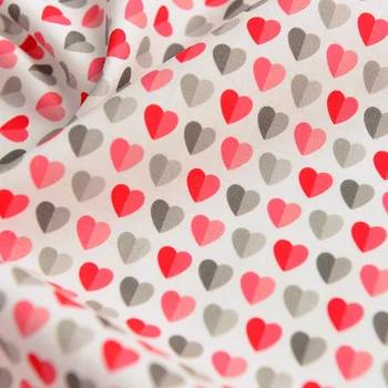 100*145 Jahodový Kvet Lásky Tlač Bavlnené Tkaniny Sukne Oblečenie Obrus Ručné DIY Textílie