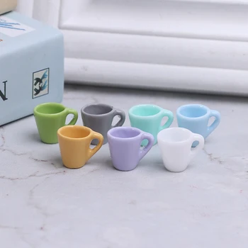 10pcs Mini Miniatúrny domček pre bábiky Káva, Čaj, Víno, Pohár Kuchyňa Izba Food Drink Domov Riad Dekoroch Bábiky, Príslušenstvo