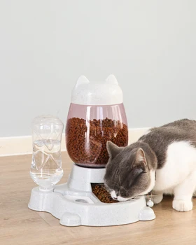 2.2 L Pet, Pes, Mačka Automatický Podávač Miska pre Psov Pitnej Vody 528ml Fľaša Mačiatko Misy Slow Food Kŕmenie Kontajner Dodávky