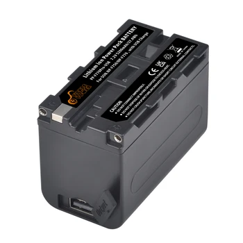 2 ks 5200mAh NP-F750 NP-F770 Batéria s USB Nabíjanie Port & LED Svetlo pre Sony LED Video Svetlo F550 F570 QM91D CCD-RV100