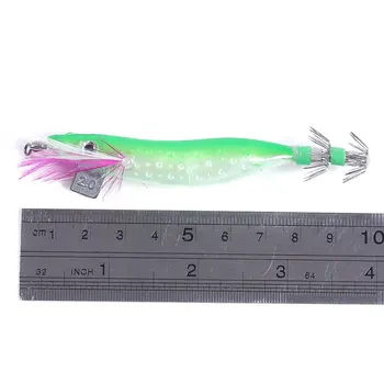 200pcs 10 cm 9.1 g Squid Krevety Jig Rybárske Lure 3D Oči Pevného Plastu Umelé Návnady Crankbait s Hákom Rybárske Náčinie