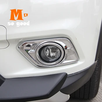 2016 Predné Hlavu Hmlové Svetlo Lampy Kryt Výbava Shell Na Nissan XTrail T32 Auto Príslušenstvo X-Trail Rogue ABS Chrome