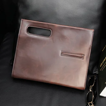 2022 Nový Šialený Kôň kožené kabelky Jedného pleca iPad obálka A4 súbor taška pu kožené kabelky muž