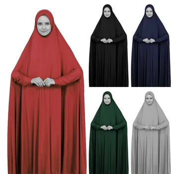 2022 Ramadánu Moslimské Ženy Šaty S Kapucňou Modlitba Odev Djellaba Jilbab Abaya Ramadánu Šaty Abaya