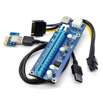 Angitu PCI Express X16 VER 006C Podstavec Pre Video Karty Extender USB 3.0, Sata, aby 6pin PCIE 6Pin Konektor