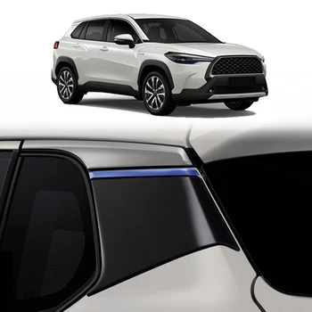 Auto C Pilier Zadné Bočné Okná Štvrťroku Panel Kryt Výbava Ozdoba pre Toyota Corolla Kríž 2020 2021 2022