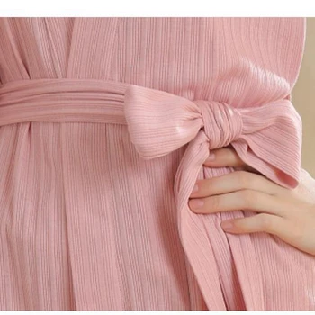 Bavlnené pyžamá vyhovovali sexy romantický nightgown šatka nohavice 3ks módne výbuchu odev jar jeseň home service čipky župan