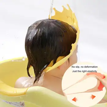 Dieťa Vlasov Umývanie Spp bez Zápachu Opakovane Pružné Elastické Nonslip Nastaviteľné Deti Kúpanie Sprcha Klobúk so Sponou