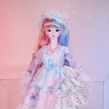 Dream Fairy 1/3 Bábika 34 Kĺbov Tela 62 CM Loptu Spájané Bábiky kompletný Set Vrátane Oblečenie, Obuv Princezná Šaty BJD pre Dievčatá