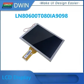 DWIN 8 Palcov 800 x 600 HX8282/HX8696 Ovládač Priemyselné TN TFT LCD Displej 900 Niť s RGB Rozhranie LN80600T080IA9098