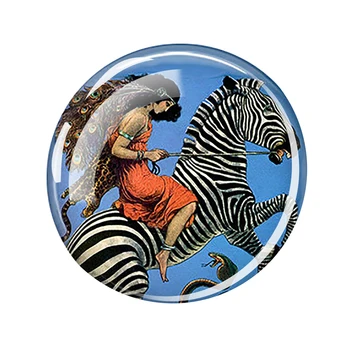Esspoc Anime Svietiace Náhrdelníky Zebra Foto Sklo Cabochon Náhrdelník pre Ženy, Dievčatá Zvierat Šperky Žiariace v Tme Príslušenstvo