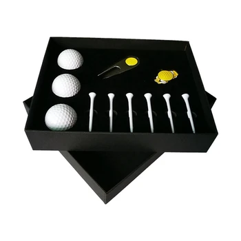 Golf Darček Box Set Golf Zelený Loptu Vidlica Klobúk Klip Nastaviť Golf Dovolenku Darčeky Pre Príbuzných A Priateľov