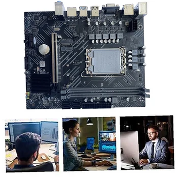 H610 Herné základná Doska+Ozvučnice+Tepelná Podložka+Termálnej pasty LGA1700 DDR4 Gigabit LAN Pre G6900 G7400 I3 12100 I5 CPU 12.
