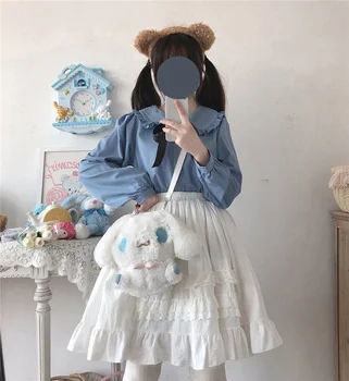 Japonský Kawaii Módne Ženy Mini Sukne 2021 Vintage Prehrabať Čipky Luk Lolita Mäkké, Dievčatá, Žena, Biela Skladaný Krátke Tutu Sukne