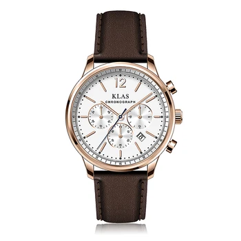 Jednoduché módne Luxusné pánske hodinky Značky KLAS