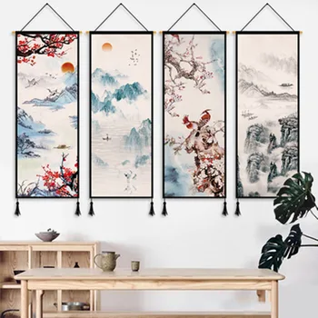 Krásne Visí Maľovanie Na Stenu Vlajka Sushi Dekorácie Banner Dekoratívne Vlajky Japonský Gobelín Norenovi Pre Home/Hotel/Reštaurácia