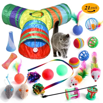 Mačka Kanál Polyester Textílie Pet Hračky Mačiatko Hrať Chase Skryť tunelovej rúry Vnútorné Pre Hru Skrýva Hračky Pet vtipné mačku vyhovovali 21 pack