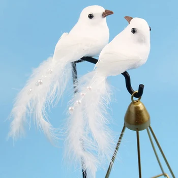 Pena Pierko Simulácia Vták Umelých Vtáčích Domov Záhrada Dekor 3D Svadobné Dekorácie DIY Strany Remesiel Ornament Rekvizity 1pcs