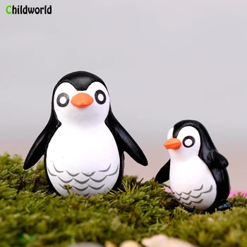 Populárny Strana Domáce Dekorácie Príslušenstvo Roztomilý Plastové Roztomilý Tučniak Miniatúrne Víla Veľkonočné Zvierat Záhradné Figúrky Domova