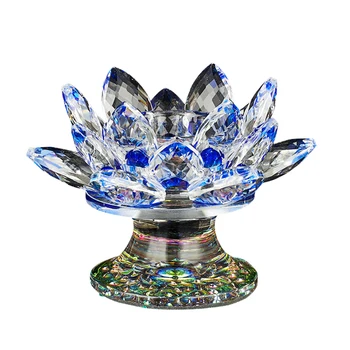 Pre Svadobné Svietnik Umelé Crystal Spálňa Sprostredkovanie Kvet Tealight Remesiel Kancelárie Strany Darček Budhizmus Stôl Ornament