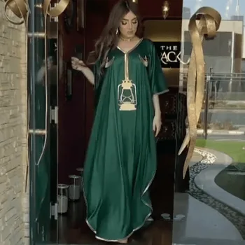 Ramadánu Moslimské Oblečenie Žien Hidžáb Abaya Výšivky Bat Rukáv Turecko Dlhé Šaty Kaftan Dubaj Abayat Oblečenie Večerné Šaty 2022