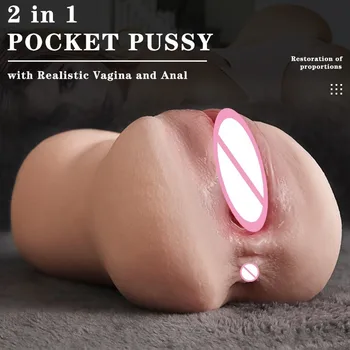 Realistická Vagína Umelé Silikónové Muž Masturbácia Sextoys Pocket Pussy Sex Tooys pre Mužov Sania Masturbator Análny Sex Shop