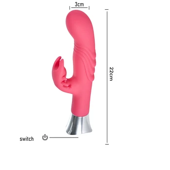 Silný Vibrátor Vibrátor G-Spot Rabbit Vibrátor Stimulátor Klitorisu Vaginálne Masér Sexuálne Hračky pre Ženy, Ženská Masturbácia