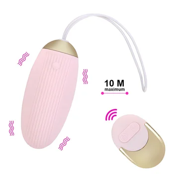 Stimulátor klitorisu 10 Frekvencia Diaľkové Ovládanie Vibrátor G-spot Masér Dvojité Hlavu Vibračné Vajíčka, Sexuálne Hračky pre Ženy, Páry