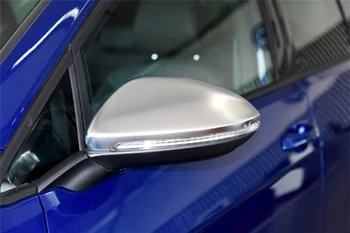 Strieborný Matný Chróm R-Line Štýl Bočné Zrkadlo Spp Nahradenie L&R 2KS Nové pre Volkswagen Golf MK7 Trvanlivé