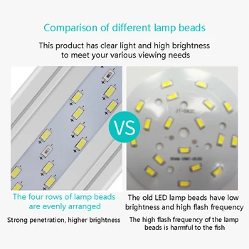 Super Tenký LED Osvetlenie Akvária Vodných Rastlín Svetlo Extensible Extensible