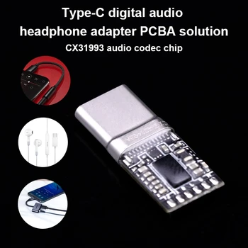 Typ-C Digitálne Audio Modul In-Line Slúchadlá Riešenie CX31993 Pre Xiao Samsung Ipad Adaptér Modul