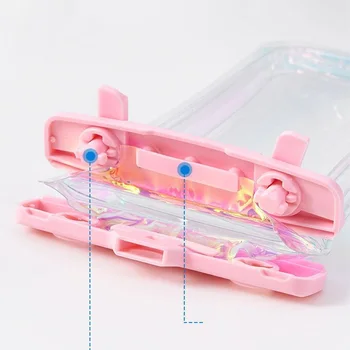 Univerzálny Vode odolná Taška Pre iPhone Samsung PVC Vodotesné Puzdro S Airbag Obrazovky Citlivej na Dotyk Vodotesné puzdro
