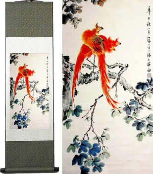 Vtáky Maľovanie Home Office Dekorácie Čínsky prejdite maľovanie vtákov maľovanie vtákov na strome paintingPrinted maľovanie
