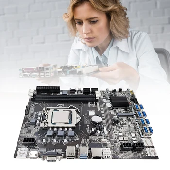 Základnej Doske počítača B75 X79 B85 B250 Ťažba základnej Doske 8 PCI-E Slot Grafickej CPU Nastaviť LGA1155 Rozhranie 8p