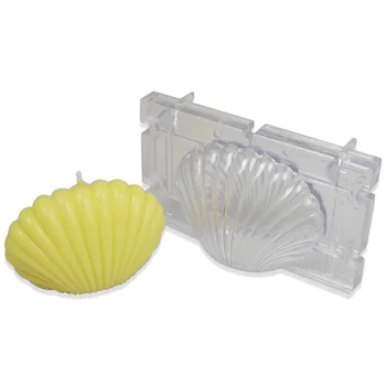 1 ks Plastových Sviečka Foriem, 3D Sea Shell Tvar Sviečka, Plesní, DIY Aróma Sviečkou Formy pre Vosk 10362550