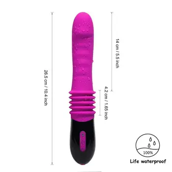 10 frekvencia G-Spot Strečing Dildo Vibrátor Realistického Flexibilné Penis Análny Vibrátor Vaginálne Klitoris Stimulácia sexuálne Hračky pre ženy