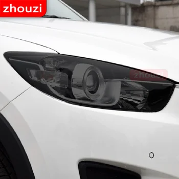 2 Ks Pre Mazda 3 6 CX-3 CX-5 CX-9 Auta Svetlometu Chránič Odtieň Ochranný Film Predné Svetlo Transparentné TPU Nálepky Príslušenstvo