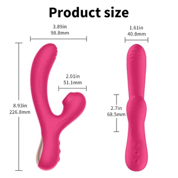 2 v 1 Klitorálny Sania Vibrátor Sexuálne Hračky Pre Ženy Klitoris Klitorisu Vákuové Prísavky Stimulátor Dildo Sexy Hračky Tovaru pre Dospelých 18