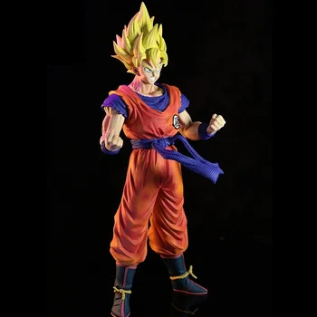 29 CM Anime Dragon Ball Z Obrázku trojhlavý Son Goku GK Super Saiyan PVC Akcie Obrázok Kollection Model Hračky Dieťa Halloween Dary