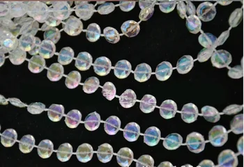 30 m crystal perličiek opony transparentné akrylové korálky, krištáľové lustre svadobné party rozloženie stránok