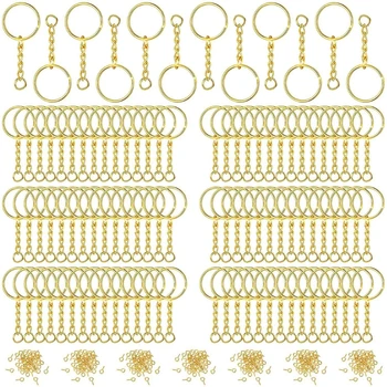 360 Ks Keychain Krúžky s Skok Krúžky, Skrutky Oko Kolíky pre Živice DIY Remesiel Šperky