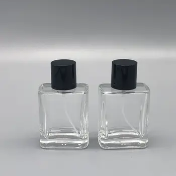 5 KS 50 ML Jemné Parfémy Prázdne Sklenené Fľaše Prenosné Čiernu Čiapku Parfum Senior Kozmetika Jemné Hmlu Fľašiach