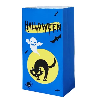 5 ks Halloween Dekorácie Taška Tekvica Spider Hrad Halloween Darčeky Pre Deti na Sladkosti Papier Taška Dodávky