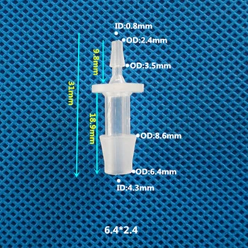 6.4 mm 2.4 mm, obojsmerné spoločné rovno cez plastové spoločné premenná priemer plastové rovno cez miniatúrne plastové spoločné