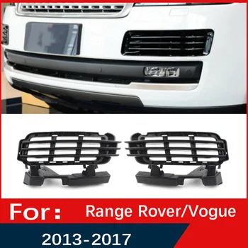 6Pcs Auto Predný Nárazník Mriežka Gril Vložka Pre Land Rover Range Rover/Vofue L405 2013 2016 2017 Black ABS Plast