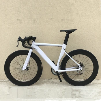 700 C úplné hliníkovej zliatiny cestnej bike 48 cm 52 cm Bike street Bicykel s 40 mm Špice kolesa a kotúčové brzdy