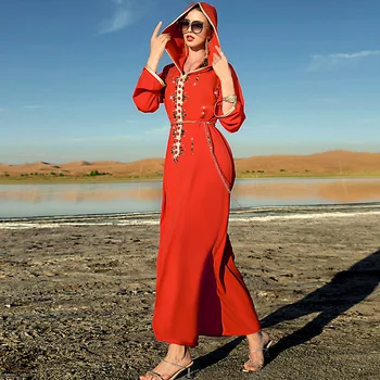 Abaya Dubaj Kaftane Moslimských Hidžáb Oblečenie Luxusné Drahokamu Večerné Šaty Afriky Šaty pre Ženy Marocký Jalabiya Djellaba Femme